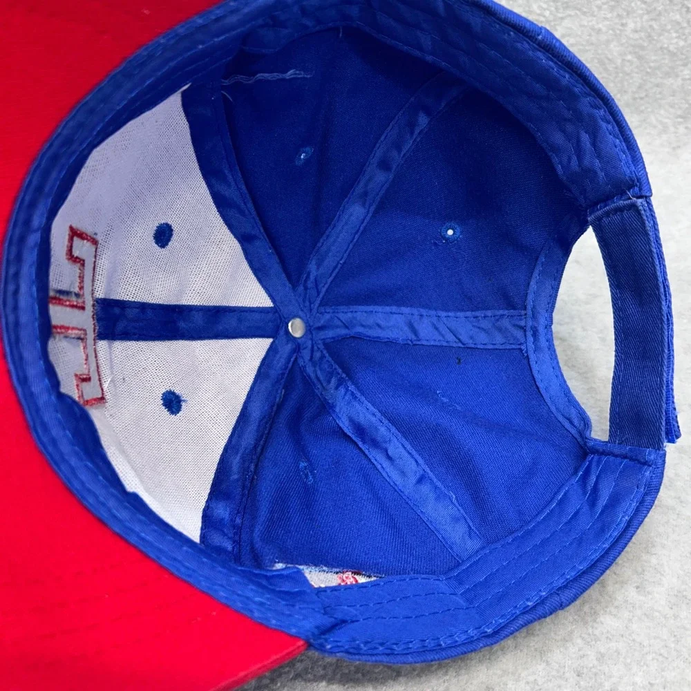 Texas Rangers T Logo Youth Blue Red MLB Baseball Hat Jr Rangers Adjustable OSFM